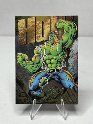 #ad #ad 1994 Fleer Marvel Universe #5 Hulk Power Blast Silver $2.49