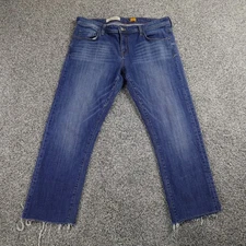 Pilcro Jeans Womens 31 Blue Denim Pants Hyphen Mid Rise Stretch Anthropologie