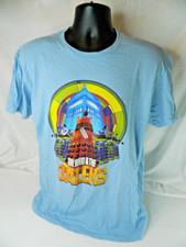 Dr Who And The Daleks Shirt Mens XL Blue Graphic Tee TARDIS Movie Sci Fi 2014