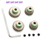 0.6M 18T 19T 24T 25T Alloy Motor Pinion Gear Set for Tamiya TT01 TT02 TB02 TA05