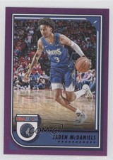 2022-23 Panini NBA Hoops Purple Jaden McDaniels #199 0w8