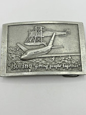 BOEING "Getting People Together" Belt Buckle 1975 Z28