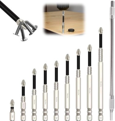 10 Stück High-Magnetic Screwdriver Drill Bit Set, mit Hochmagnetisch