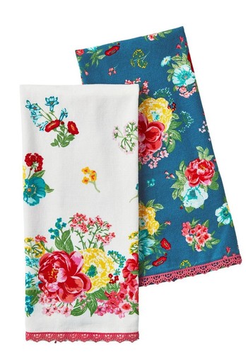 The Pioneer Woman Set of 2 Kitchen Towels “Fancy Flourish” New with Tag