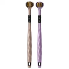 Triple Bristle Toothbrush 360° Teeth Cleaning Toothbrush 2 Pieces Brush