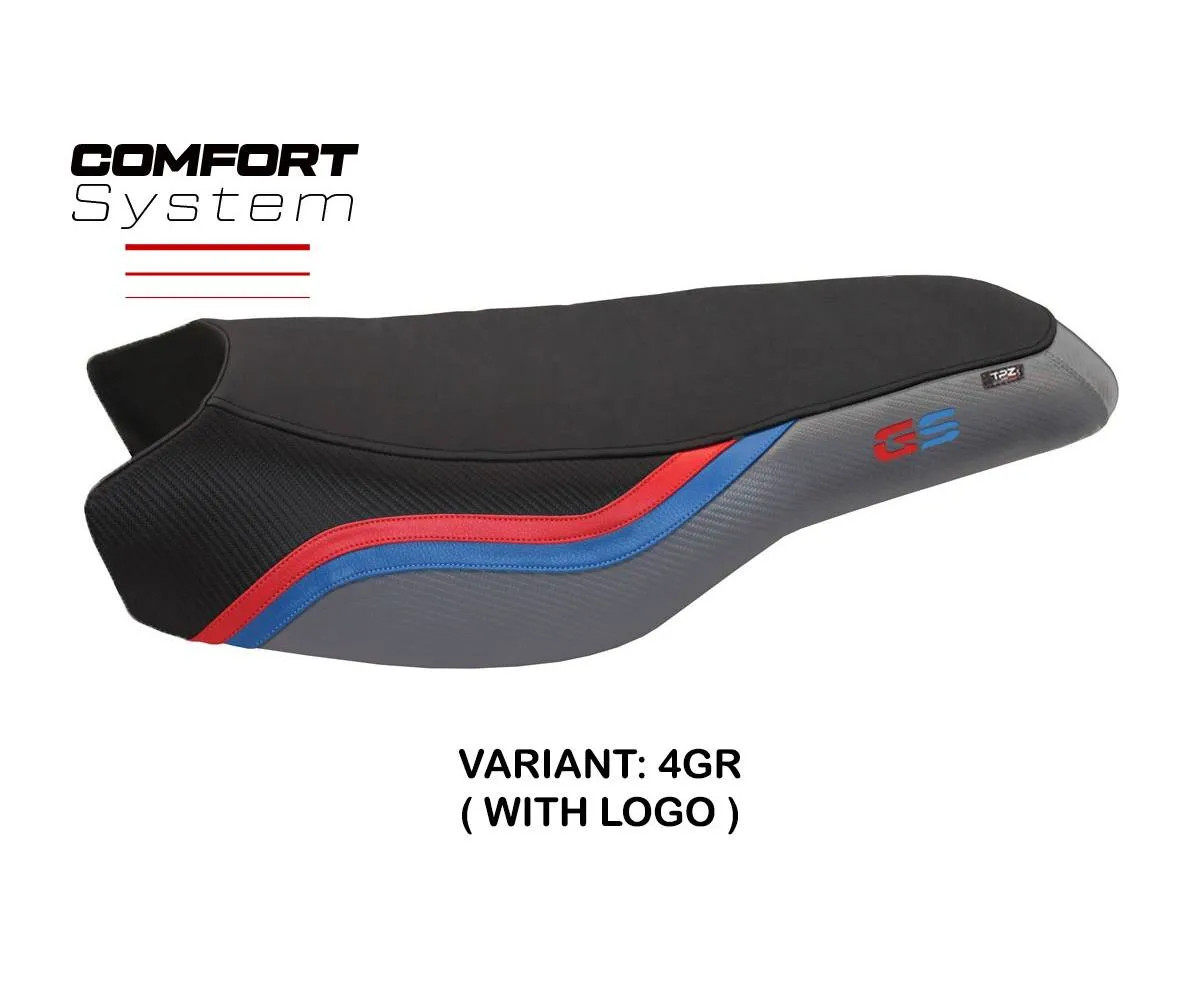 Seat cover Bonn 2 Comfort Gray + logo Tpz comp BMW R 1250 GS RALLYE 2017 2026