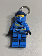 LEGO Ninjago Jay Minifigura Luz Flash Llavero Grande ¡Funciona!