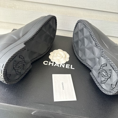 Chanel Gummi Regen Stiefel *NEU* Damen Gr. US8,5 EU39 - Bild 2 von 3