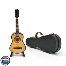 Musiin Miniature Guitar with Stand and Case, 13cm Mini 6 Strings