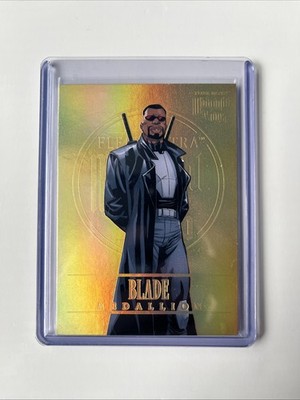 2022 2023 Fleer Ultra Midnight Sons Marvel Medallions Blade Gold /200 a16