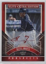 2015 Panini Elite Extra Edition Prospects Red Ink 1/25 Ketel Marte #101 Auto 4m3