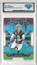 2023 Panini Select JOE BURROW #20 Red Yellow Die Cut 💎 DSG 10 Gem Mint
