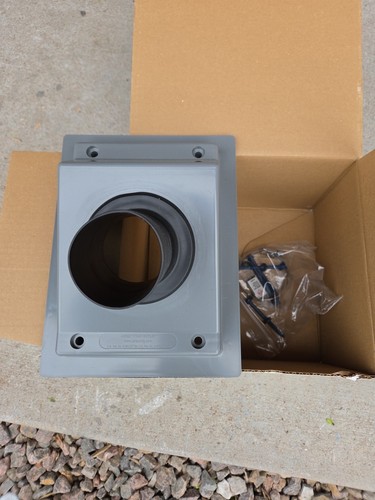 ☀️🌧 Airex Titan TGS-575G Outlet Wall Seal for HVAC line sets Weather Damage (Sh - Afbeelding 3 van 5
