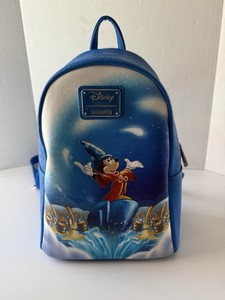 Loungefly Disney Fantasia Sorcerer Mickey Mouse Mini Backpack - Used Flaws Loungefly Disney Fantasia The Sorcerer main image 2