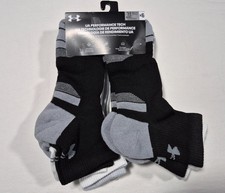 Under Armour -Mens Perfomance TechCushioned Quarter Socks Size 8.5-13