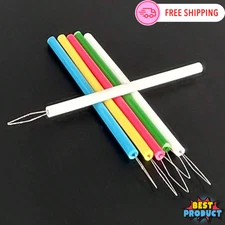 10x Vibrant Cylindrical Needle Threaders Effortless Sewing Tool DIY Thread kit