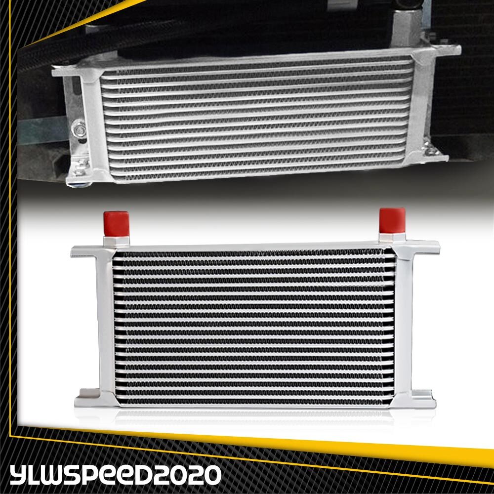 19 Row 10AN Aluminum Engine Transmission Oil Cooler Silver New Fit For Universal