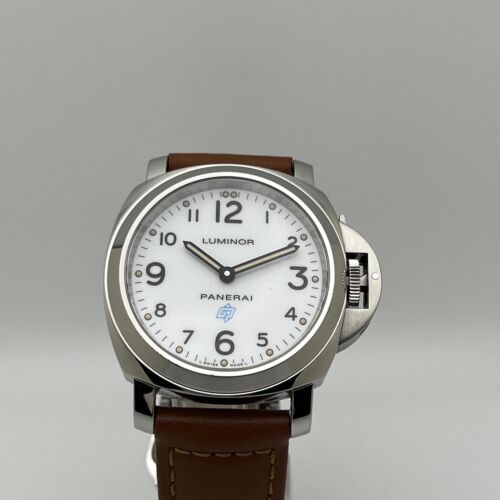 Panerai Luminor Base Logo Acciaio PAM00630 White Dial Manual Hand Wound B&P - Picture 3 of 9