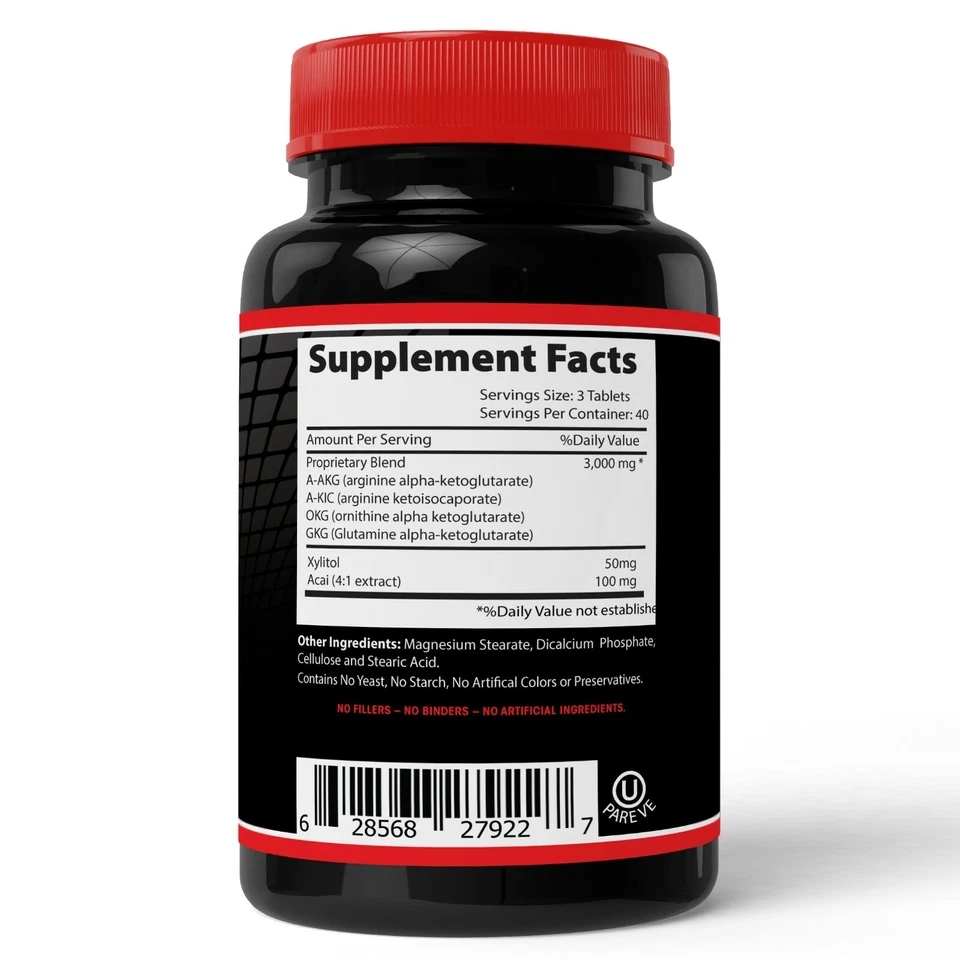 2 Absonutrix LARGININA Óxido Nítrico 3000mg 120 Tabs Resistencia Entrenamiento Suplemento  Foto 4 de 4