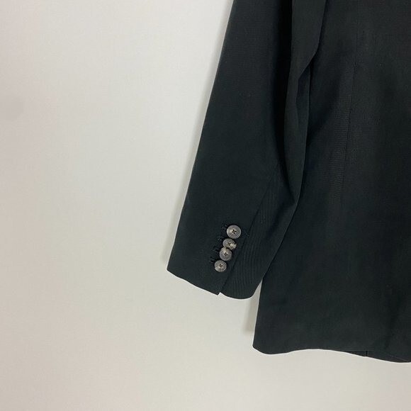 Everlane the 80s Blazer Black Womens 0 Oversized Jacket Career Professional