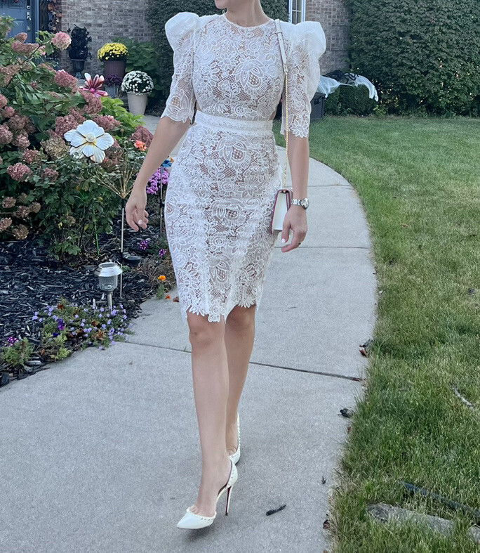 boho wedding dress lace Flowy Boho Lace Two Piece Beach Wedding Dress main image 1