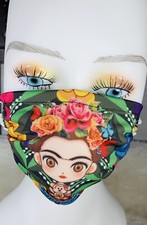 Frida Face Mask Cubrebocas Hecho En Mexico Adult Size