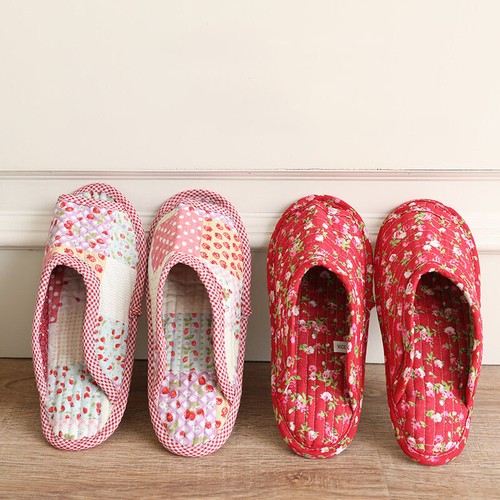 Floral Printed Home Slippers Non-slip Soft Bottom Flip Flops Casual Flat Shoes - Bild 11 von 25
