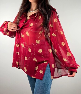 Oversize Shirt 100% Reine Seide - Oversize Shirt 100% Reine Seide