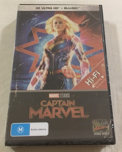 Captain Marvel 4K (2019) - Limited Edition VHS Case Blu-Ray Region Free | New