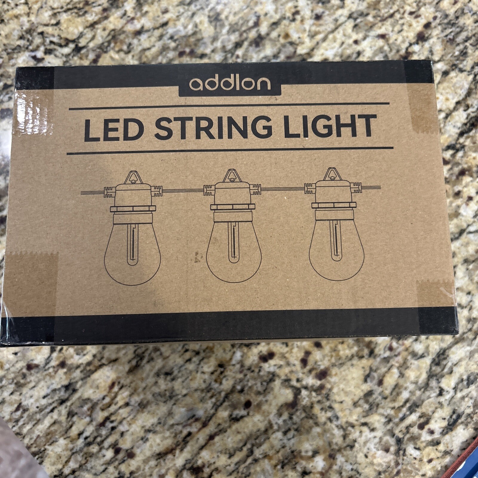 addlon 50FT LED Outdoor String Lights with Edison Shatterproof Bulbs,...