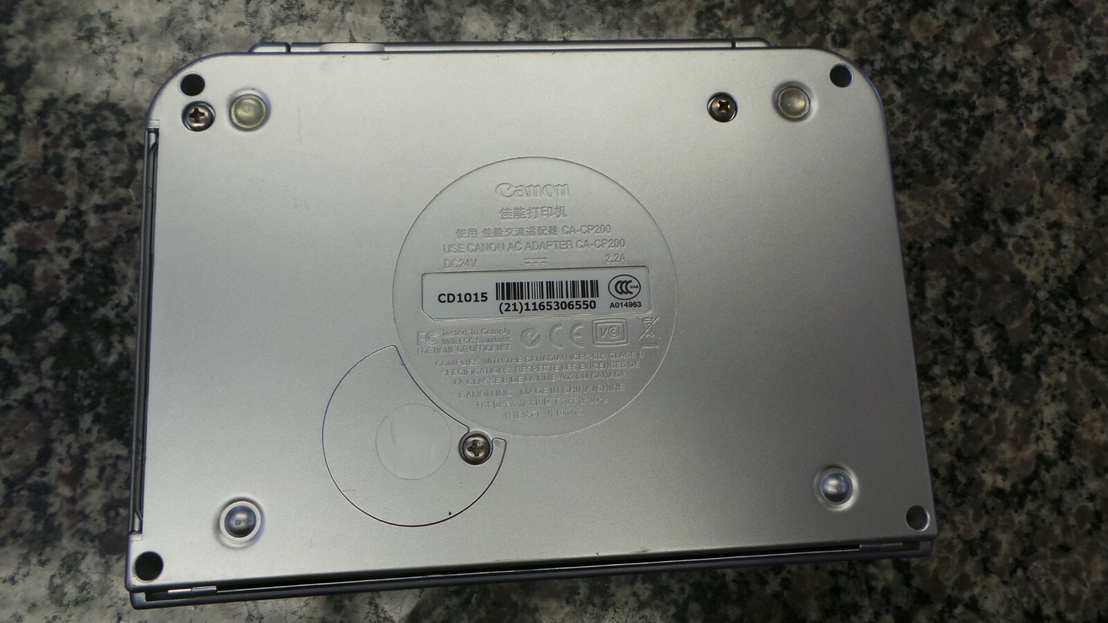 CANON SELPHY CA-CP200 PHOTO PRINTER 112873-2 (R) LOC. Z-7