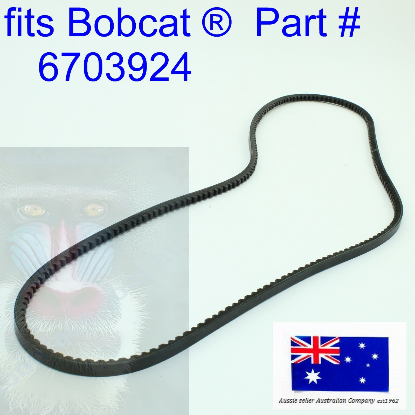 Cooling Fan Belt fits Bobcat ISUZU High Horsepower Hydraulics 6703924