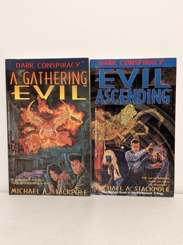 Michael A. Stackpole A GATHERING EVIL and EVIL ASCENDING SCI-FI HORROR ...