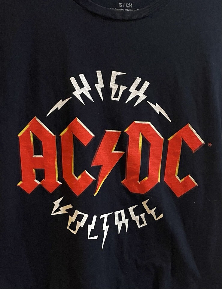 AC/DC High Voltage Officially Licensed Men's Band T-Shirt S Small Black ...