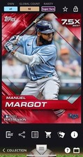 [DIGITAL] Manuel Margot Topps BUNT 2023 Postseason Base 23 Red SUPER RARE Rays