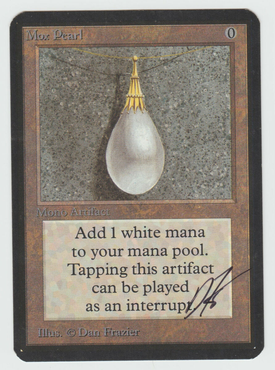 ▻Magic-Style◅ MTG - Mox Pearl - ALPHA - NM (signed) | eBay ▻Magic-Style◅ MTG - Mox Pearl - ALPHA - NM (signed) | eBay