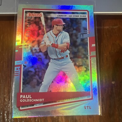 Paul Goldschmidt 2020 Panini Donruss Career Stat Line #127 Cardinals /243