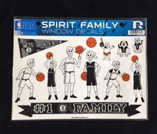 Brooklyn Nets Spirit Family Decals NEW NBA car/truck window - Set of 17