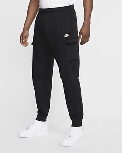 Nike Sportswear Black Fleece Cargo Jogger Pants Mens Taper Leg CD3129-010 Sz 2XL 193147747188 | eBay