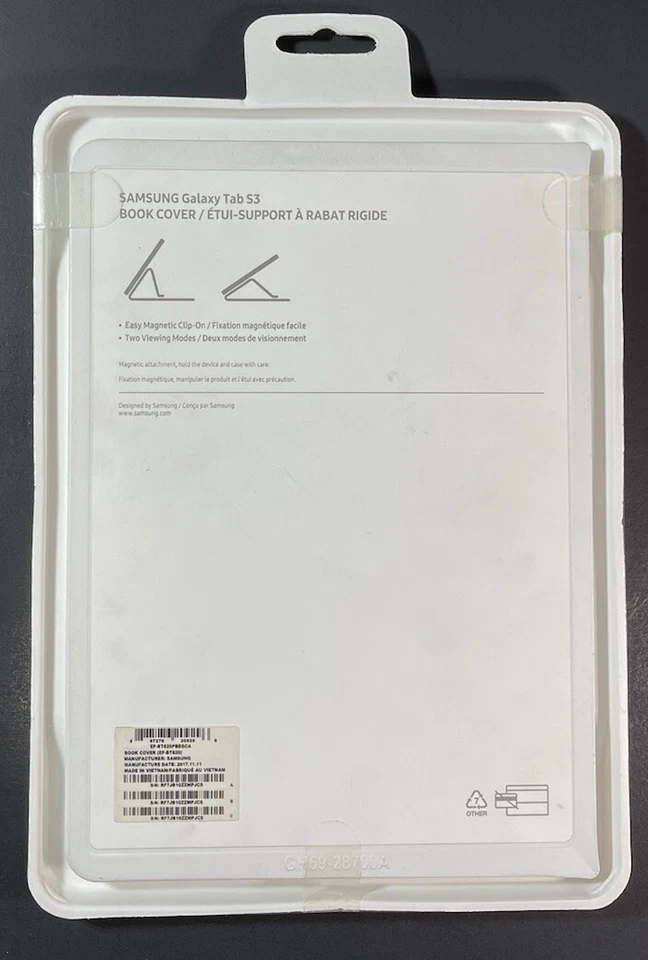 Official Samsung Book Cover for Galaxy Tab S3 [ Black ] NEW - Image 2 of 4