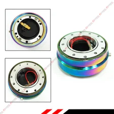 Neo Chrome Aftermarket Steering Wheel Hub Push Button Quick Release For Honda