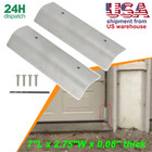 2X Garage Door Seal Guards Shield Seal Strip Plate Door Sweep Barrier Aluminium