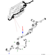 JAGUAR F-PACE X761 Radiator Hose T4A39381 NEW GENUINE