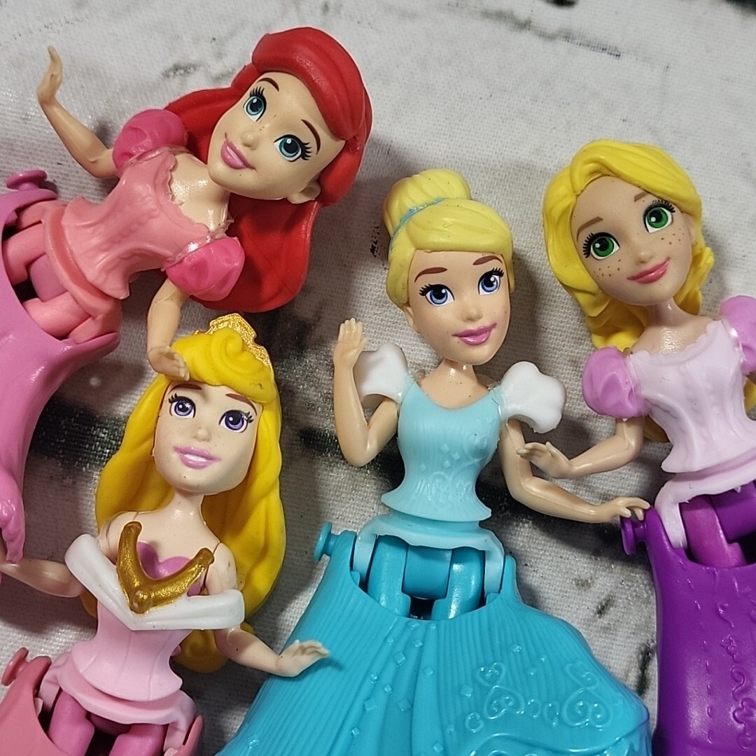 Clip On Dresses Cinderella Ariel Aurora Rapunzel Lot