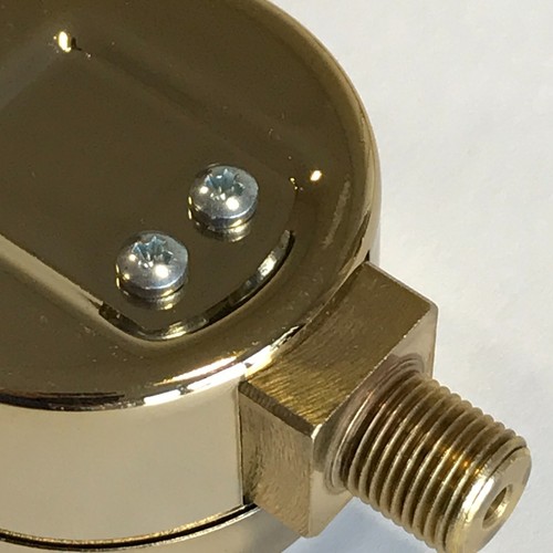 Elektra Microcasa Gold / Brass Boiler Pressure Gauge - Made In Italy (00398035) - Picture 6 of 9