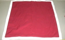eLuxurySupply Tailored Euro Sham ~ Burgundy White ~ 26 x 26 **NEW**