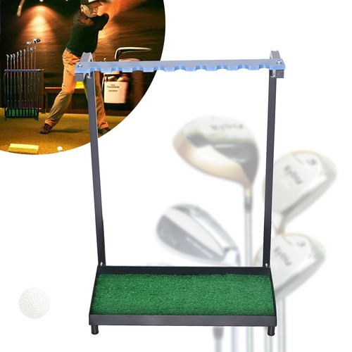 Golf Club Display Rack 9 Clubs Organizer Golf Putter Iron Rack Stand Golf Train - Picture 11 of 12
