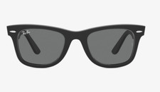 RAY-BAN ORIGINAL WAYFARER MATTE BLACK GREY POLARIZED LENSE - CASE INCLUDED