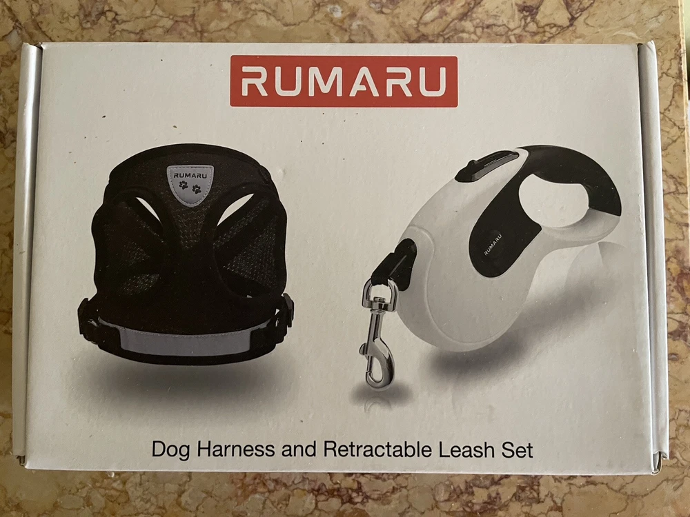 Dog Harness and  retractable leash set Rumaru