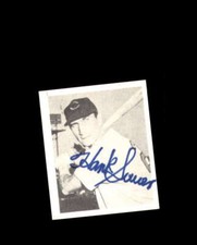Hank Sauer Signed 1948 Bowman 1987 Reprint Cincinnati Reds Autograph